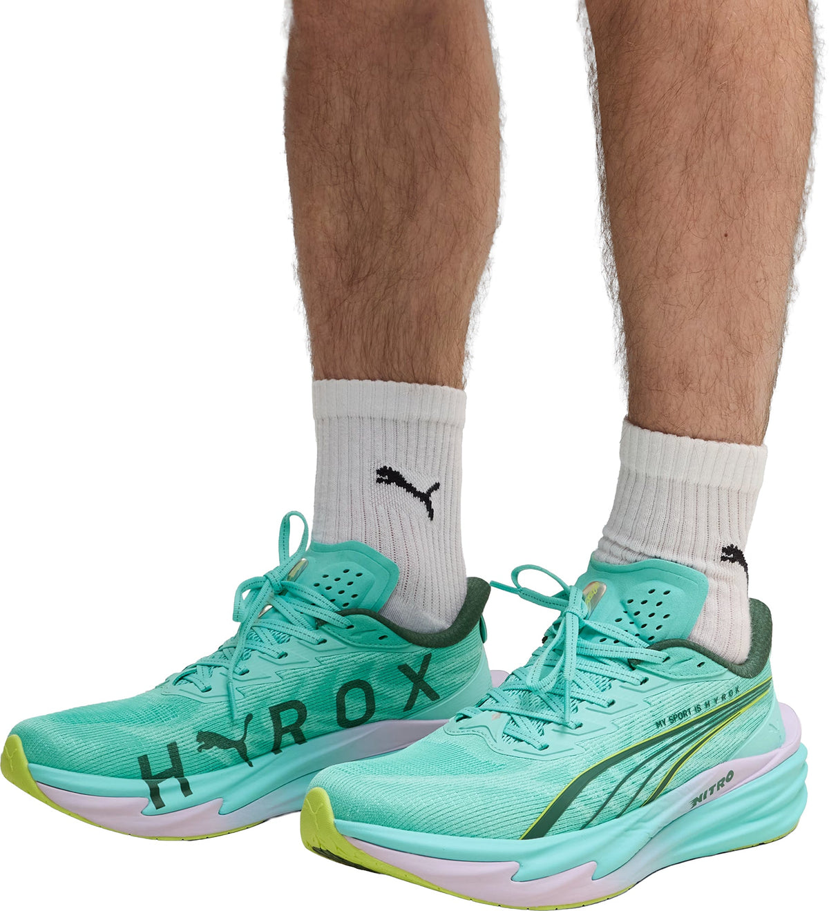 Puma Deviate Nitro 4 HYROX Men's Running Shoes - Green