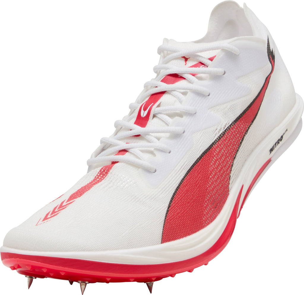 Puma Long Distance Nitro Elite 3 Running Spikes - White