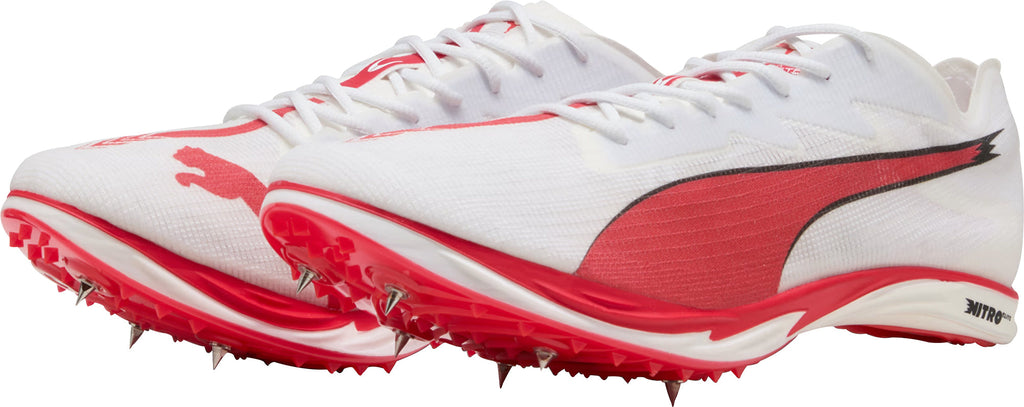 Puma Mid Distance Nitro Elite 3 Running Spikes - White