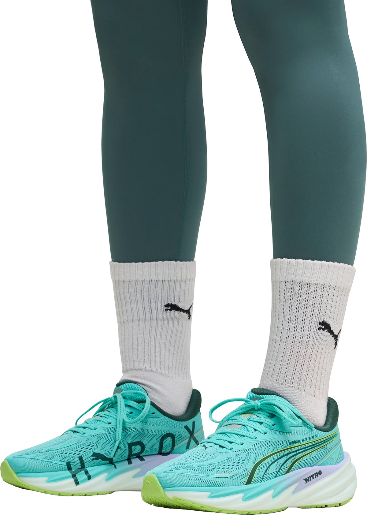 Puma Velocity Nitro 5 HYROX Women's Running Shoes - Green