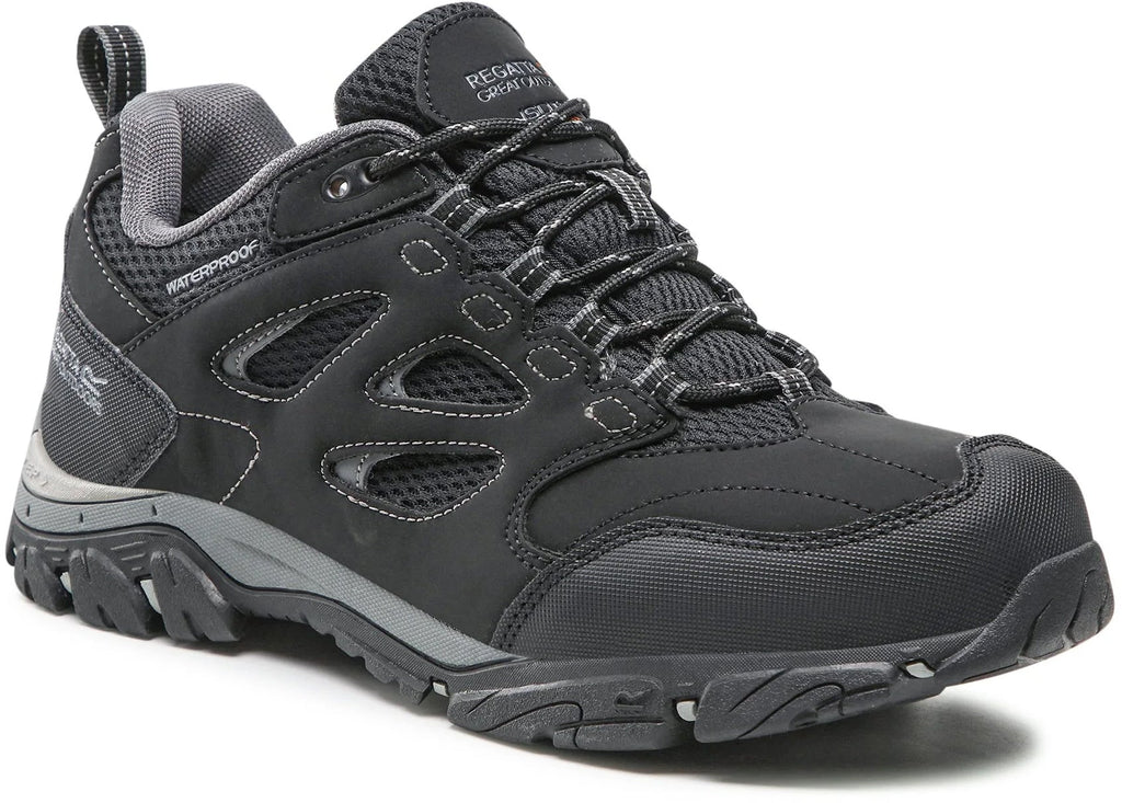 Regatta Holcombe Waterproof Men's Walking Shoes - Black