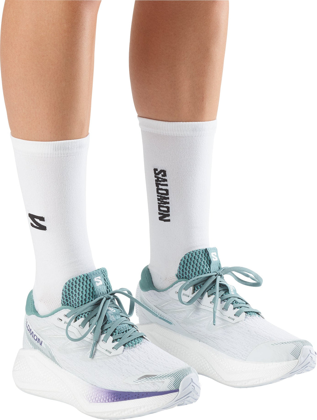 Salomon Aero Glide 4 Women's Running Shoes - White