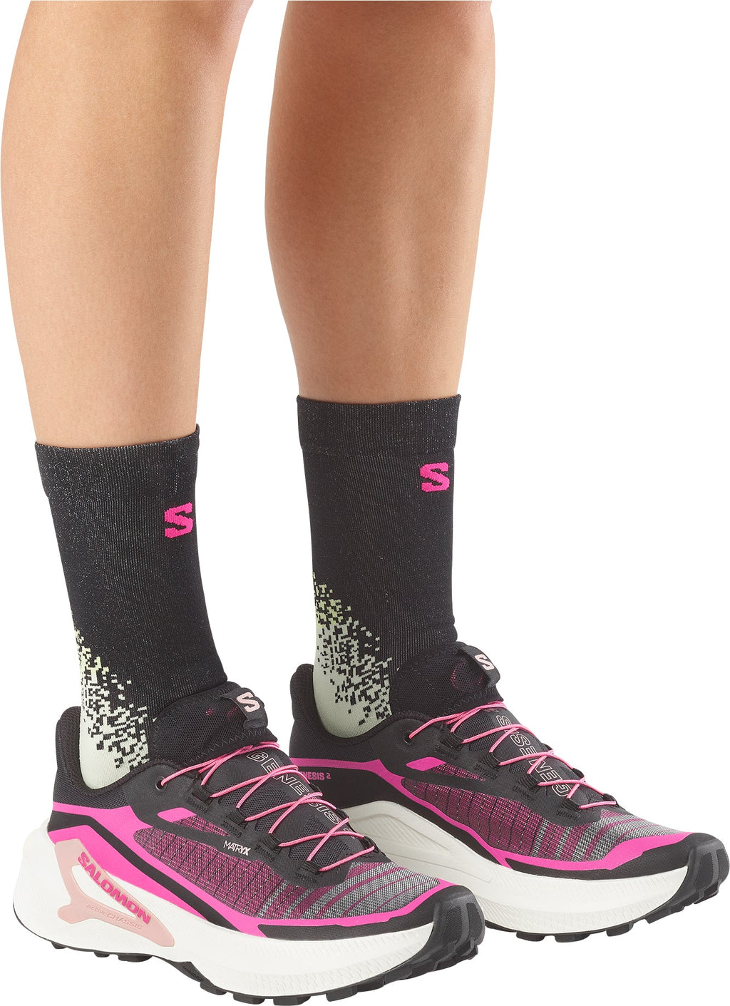 Salomon Genesis 2 Women's Trail Running Shoes - Black