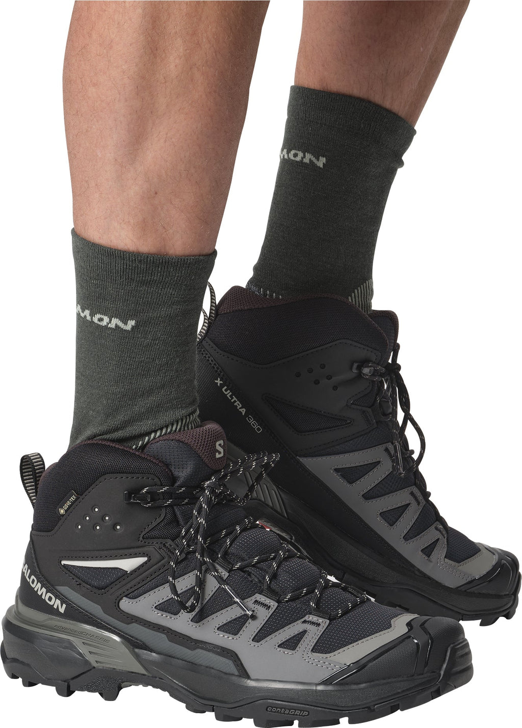 Salomon X Ultra 360 Mid GORE-TEX Men's Walking Boots - Black
