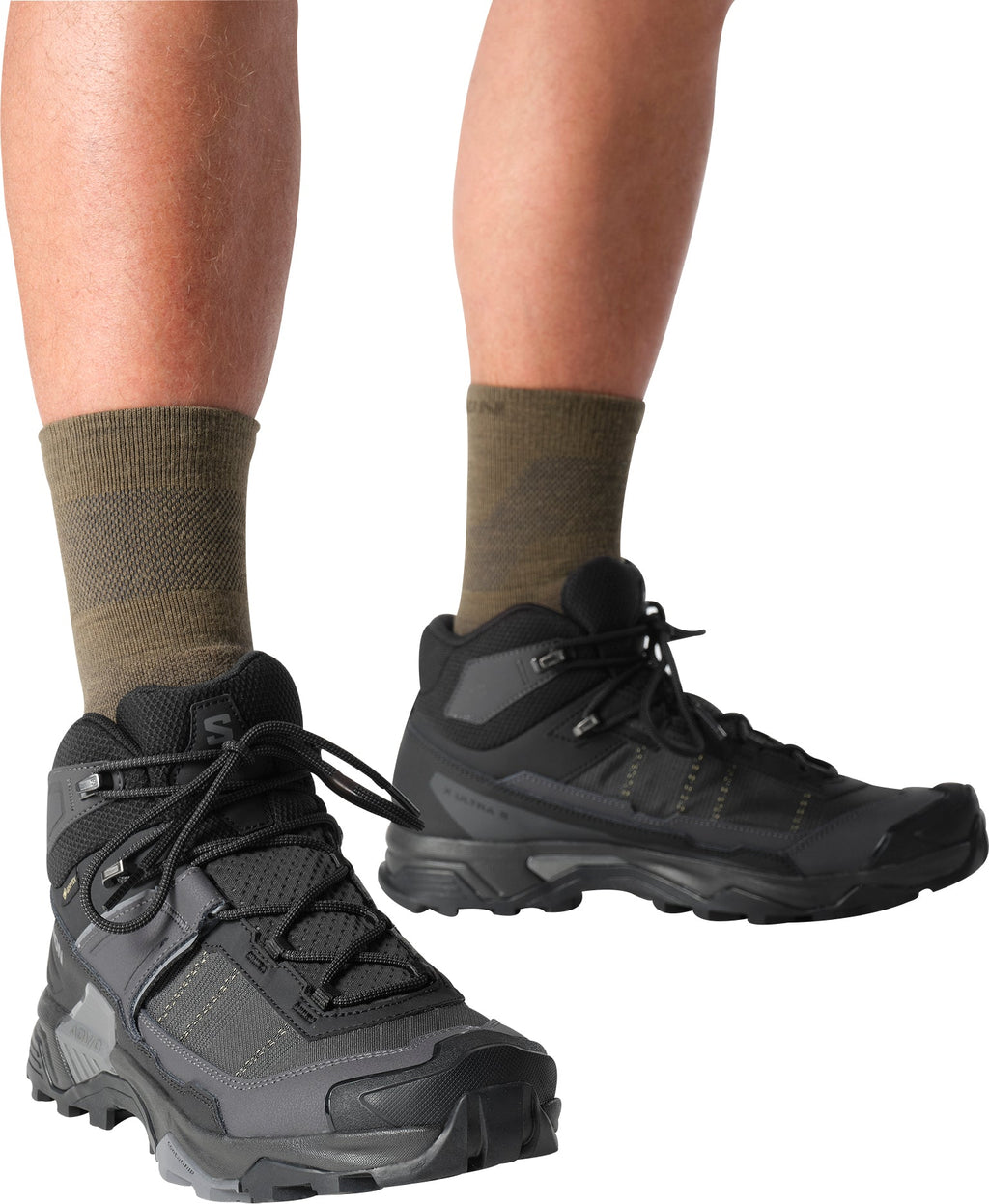 Salomon X Ultra 5 Mid GORE-TEX Men's Walking Boots - Black