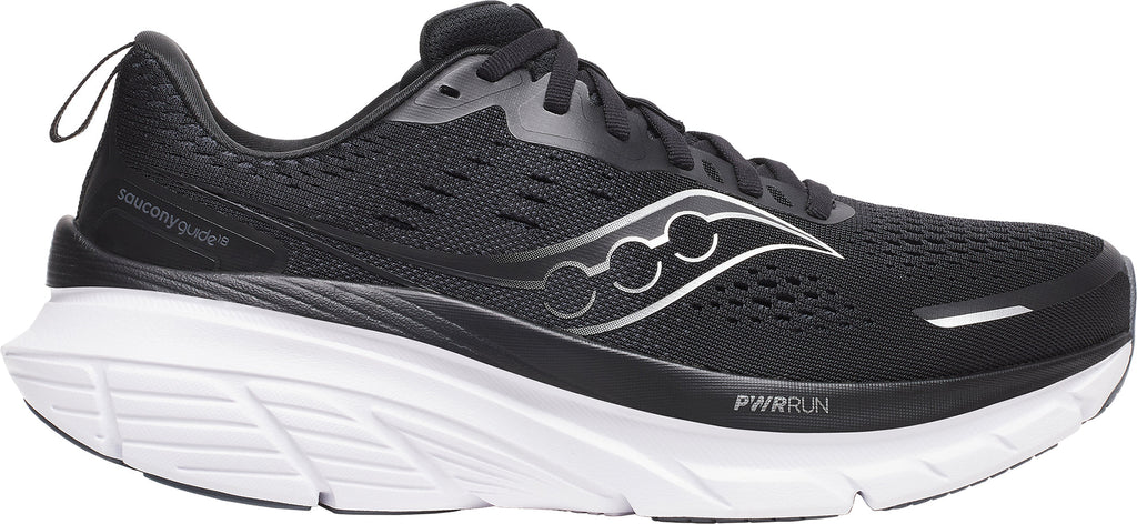 Saucony Guide 18 WIDE FIT Men's Running Shoes - Black