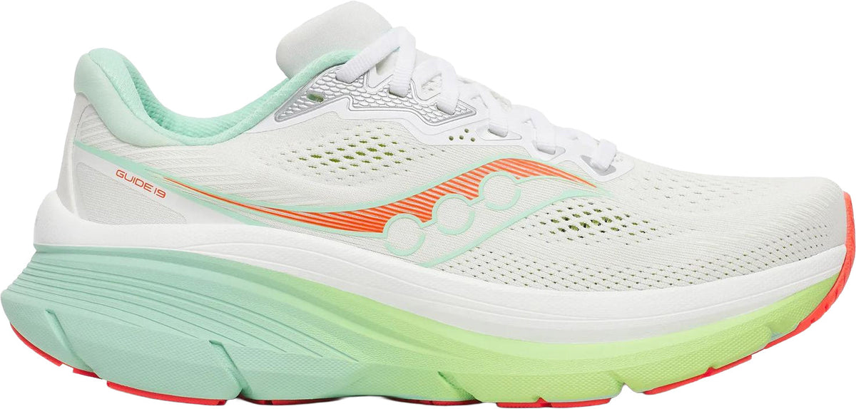 Saucony Guide 19 Women's Running Shoes - White