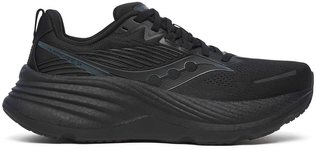 Saucony Hurricane 24 Women's Running Shoes - Black