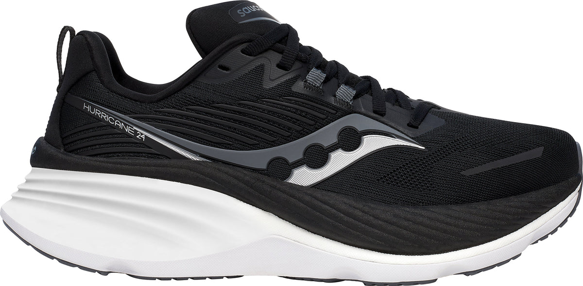 Saucony Hurricane 24 WIDE FIT Women's Running Shoes - Black