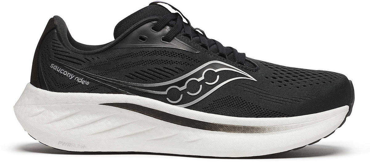 Saucony Ride 18 Women's Running Shoes - Black
