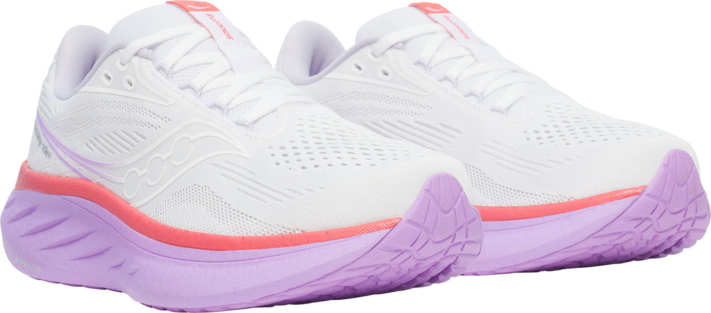 Saucony Ride 18 Women's Running Shoes - White
