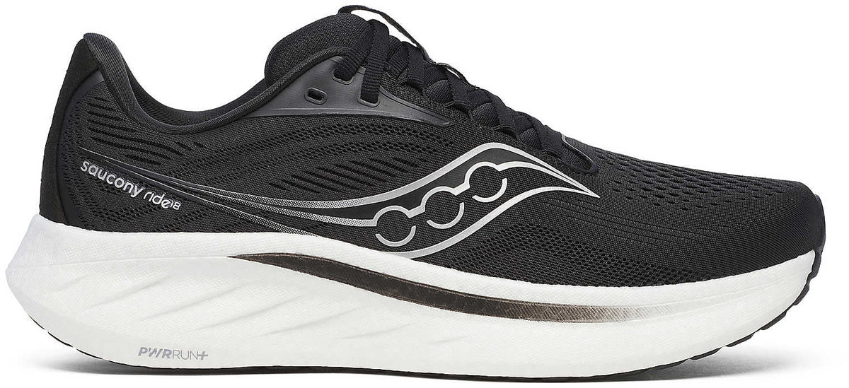 Saucony Ride 18 Men's Running Shoes - Black