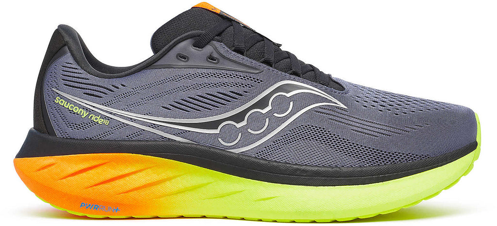 Saucony Ride 18 Men's Running Shoes - Grey