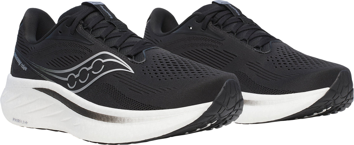 Saucony Ride 18 WIDE FIT Men's Running Shoes - Black