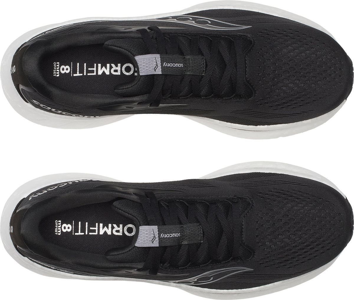 Saucony Ride 18 WIDE FIT Men's Running Shoes - Black