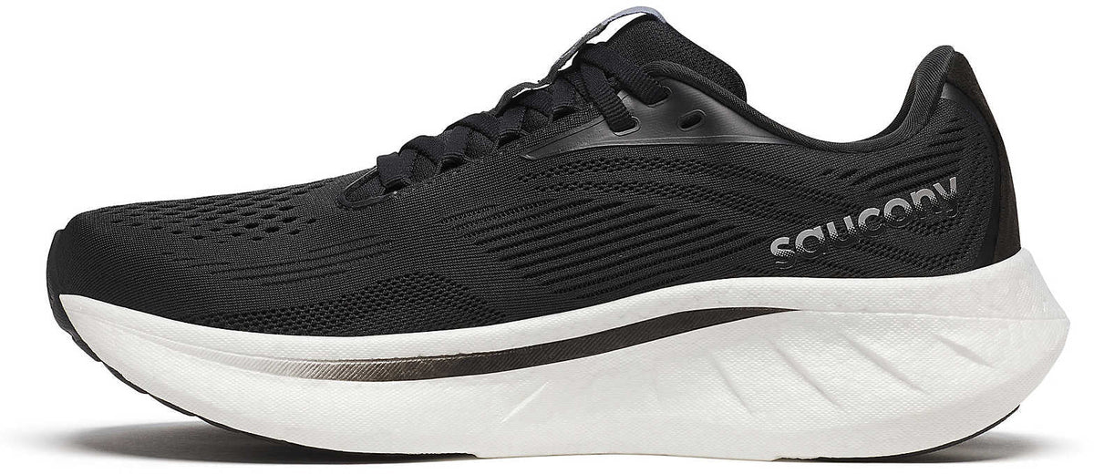 Saucony Ride 18 WIDE FIT Women's Running Shoes - Black