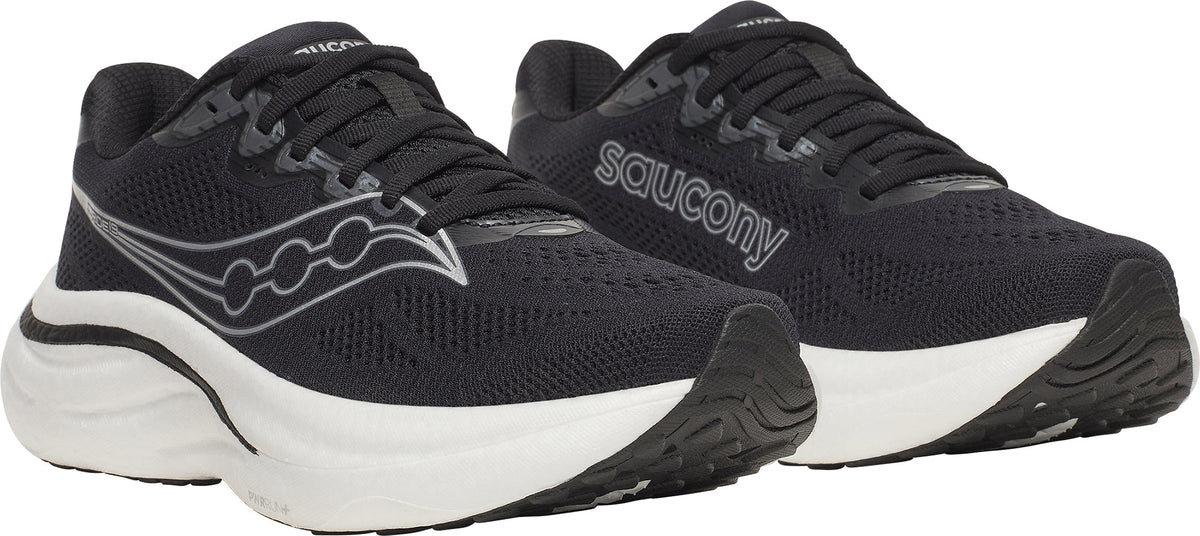 Saucony Ride 19 WIDE FIT Women's Running Shoes - Black