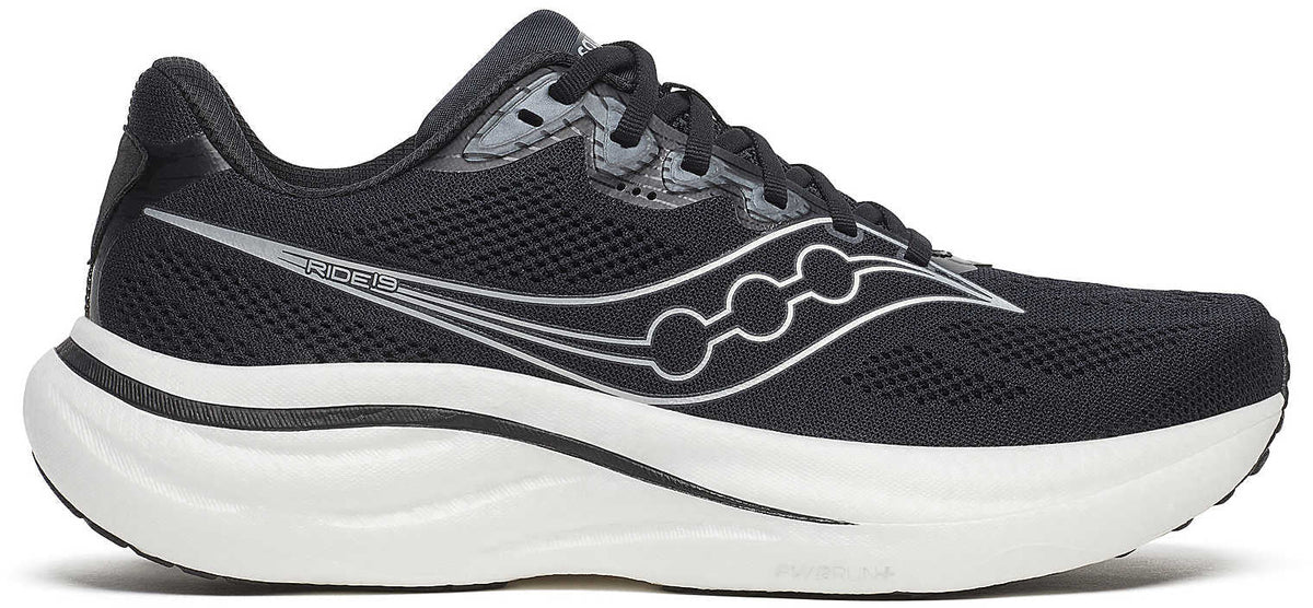 Saucony Ride 19 Men's Running Shoes - Black
