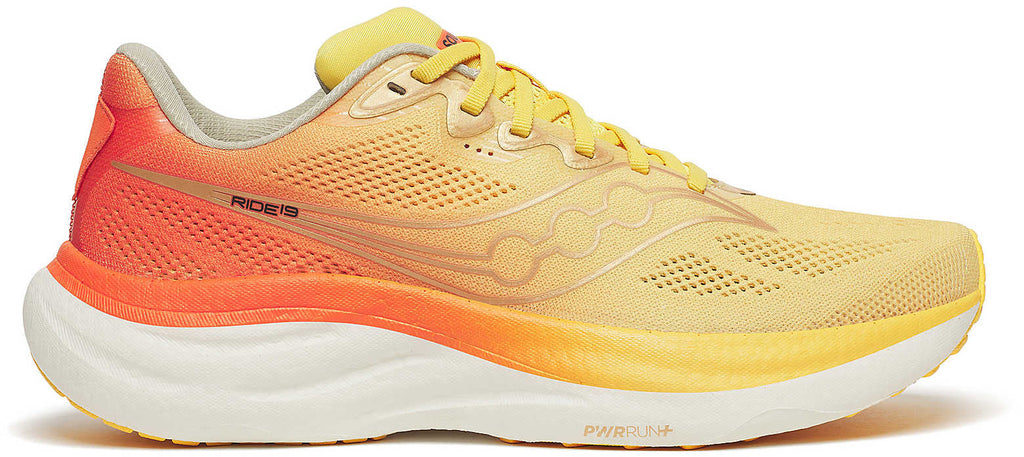 Saucony Ride 19 Men's Running Shoes - Yellow