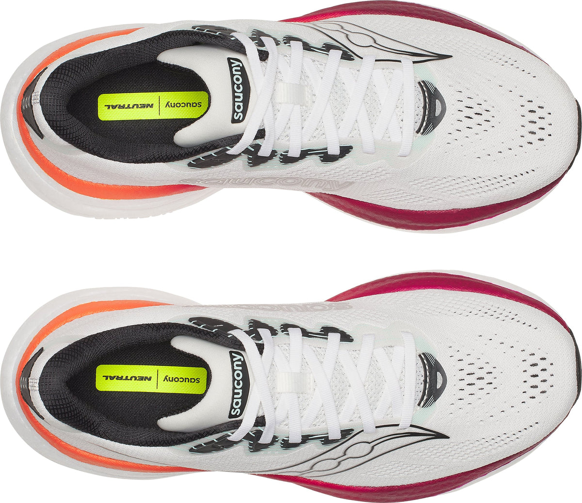 Saucony Ride 19 Men's Running Shoes - White