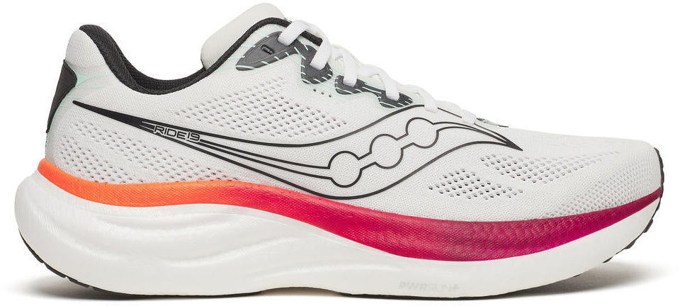 Saucony Ride 19 Men's Running Shoes - White