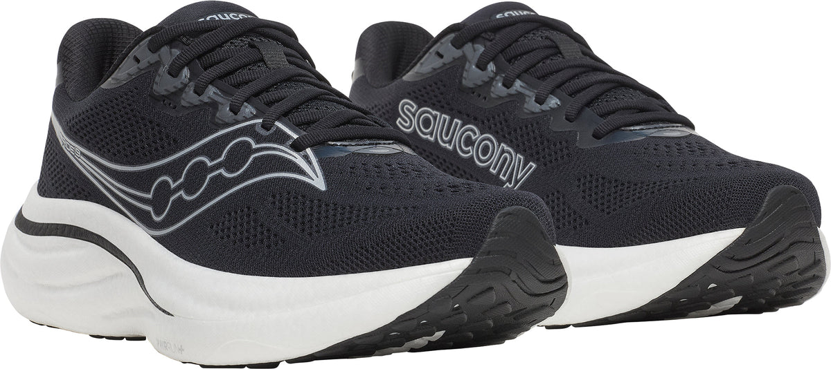 Saucony Ride 19 WIDE FIT Men's Running Shoes - Black