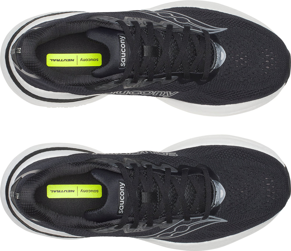Saucony Ride 19 WIDE FIT Men's Running Shoes - Black