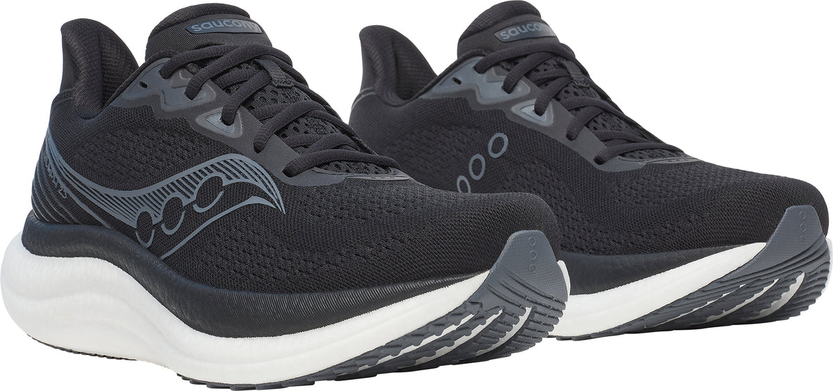 Saucony Triumph 23 WIDE FIT Men's Running Shoes - Black