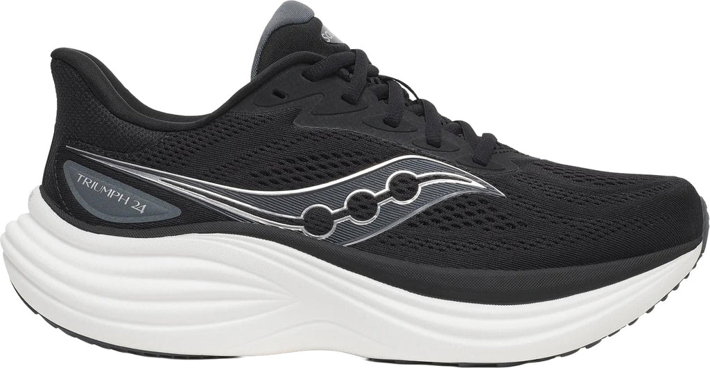 Saucony Triumph 24 WIDE FIT Men's Running Shoes - Black