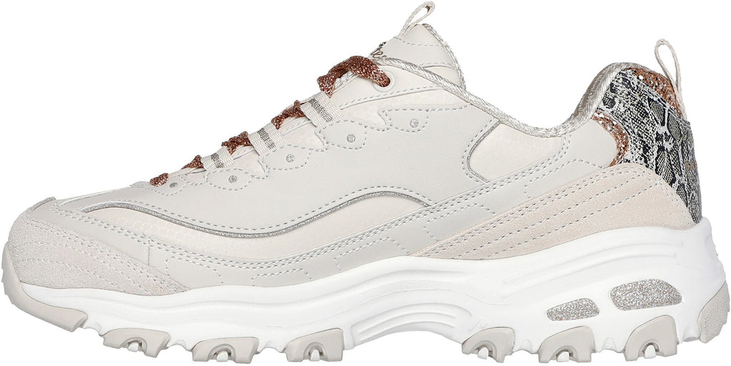 Skechers D'Lites Golden Chic Women's Shoes - Cream
