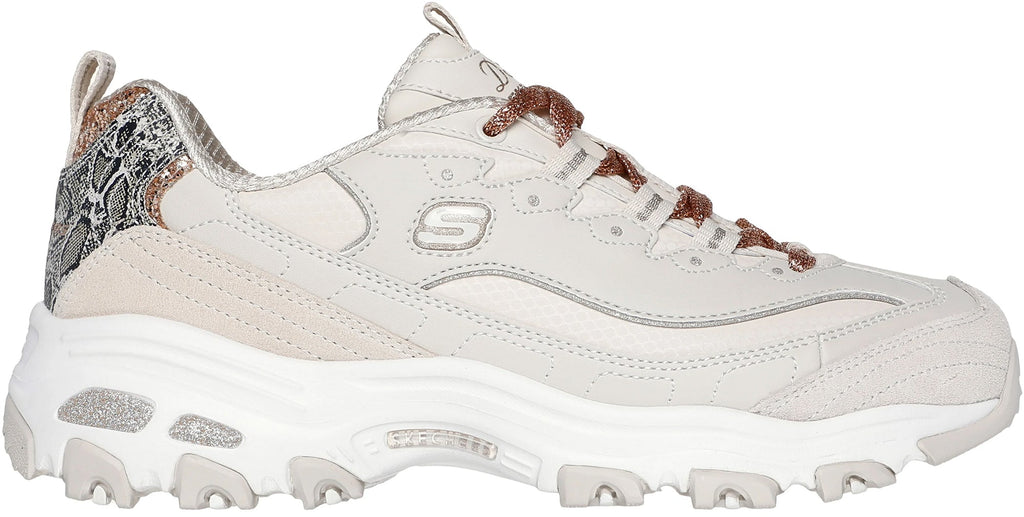 Skechers D'Lites Golden Chic Women's Shoes - Cream