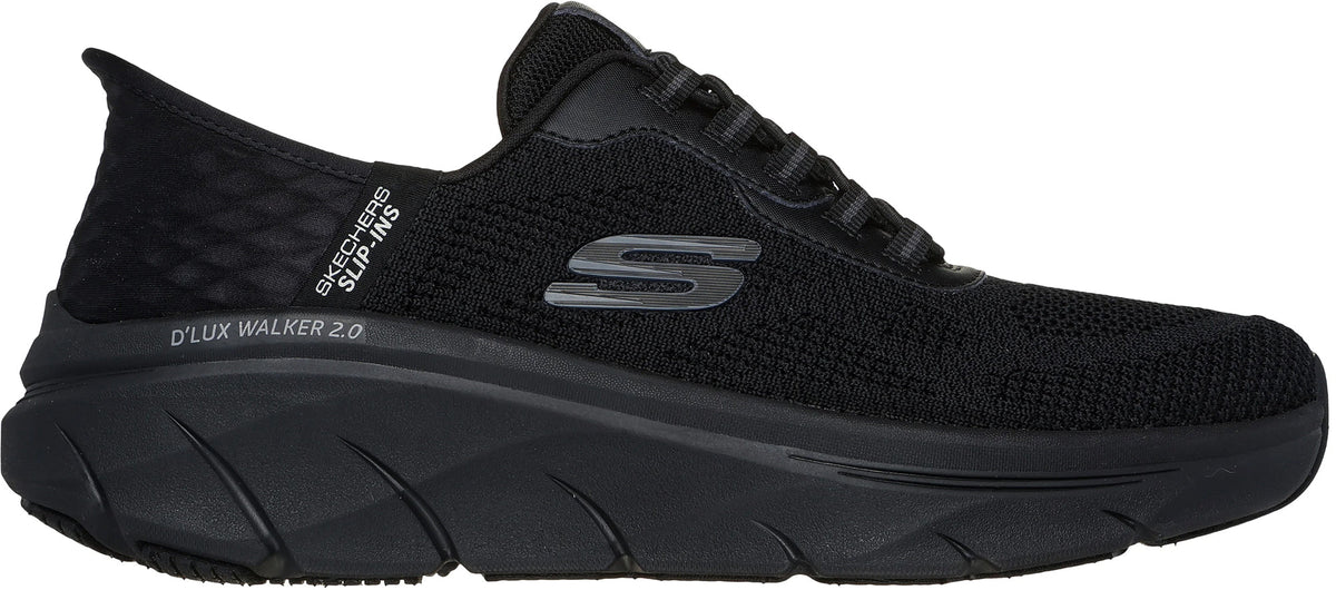 Skechers D'Lux Walking 2.0 Rezinate Men's Walking Shoes - Black