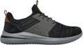 Skechers Delson 3.0 Cicada WIDE FIT Men's Shoes - Black