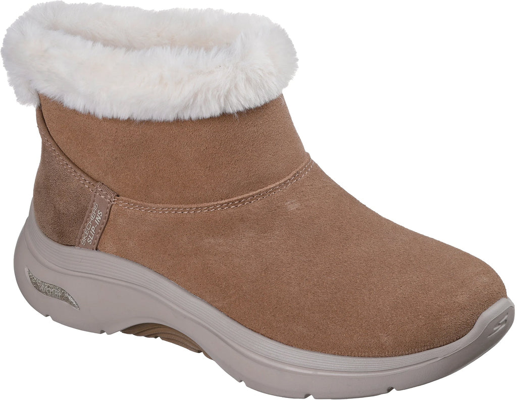 Skechers GO WALK Cozy Stride Women's Boots - Brown