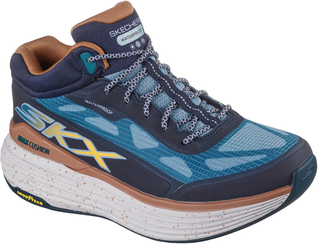 Skechers Max Cushioning Suspension Terrace Waterproof Women's Running Shoes - Blue
