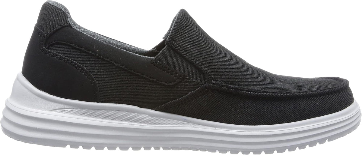 Skechers Proven Suttner Canvas Slip On Men's Walking Shoes - Black