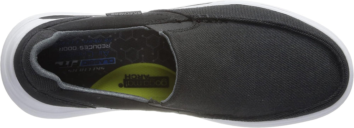 Skechers Proven Suttner Canvas Slip On Men's Walking Shoes - Black