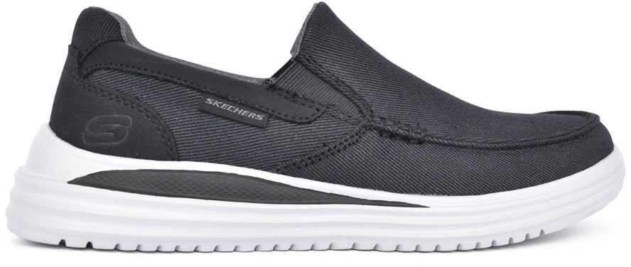 Skechers Proven Suttner Canvas Slip On Men's Walking Shoes - Black