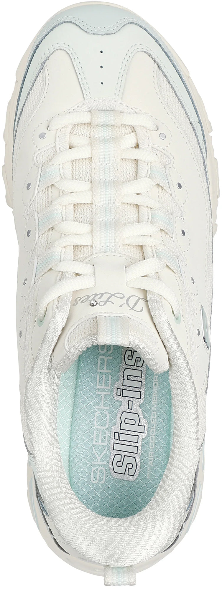 Skechers Sport D'Lites Smooth Nostalgia Women's Shoes - Cream