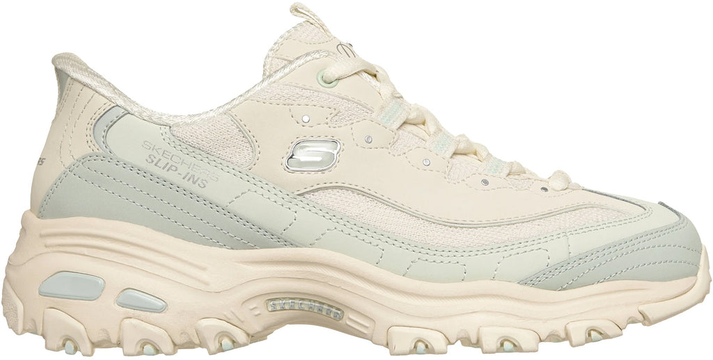 Skechers Sport D'Lites Smooth Nostalgia Women's Shoes - Cream