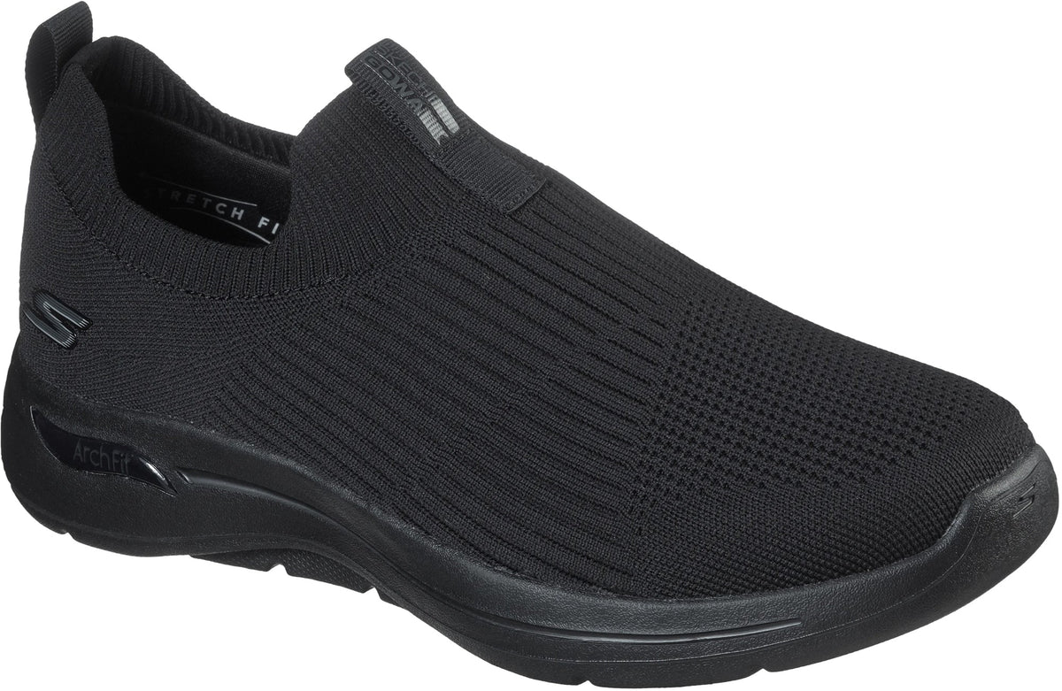 Skechers GO Walk Arch Fit Iconic EXTRA WIDE FIT Men's Walking Shoes - Black