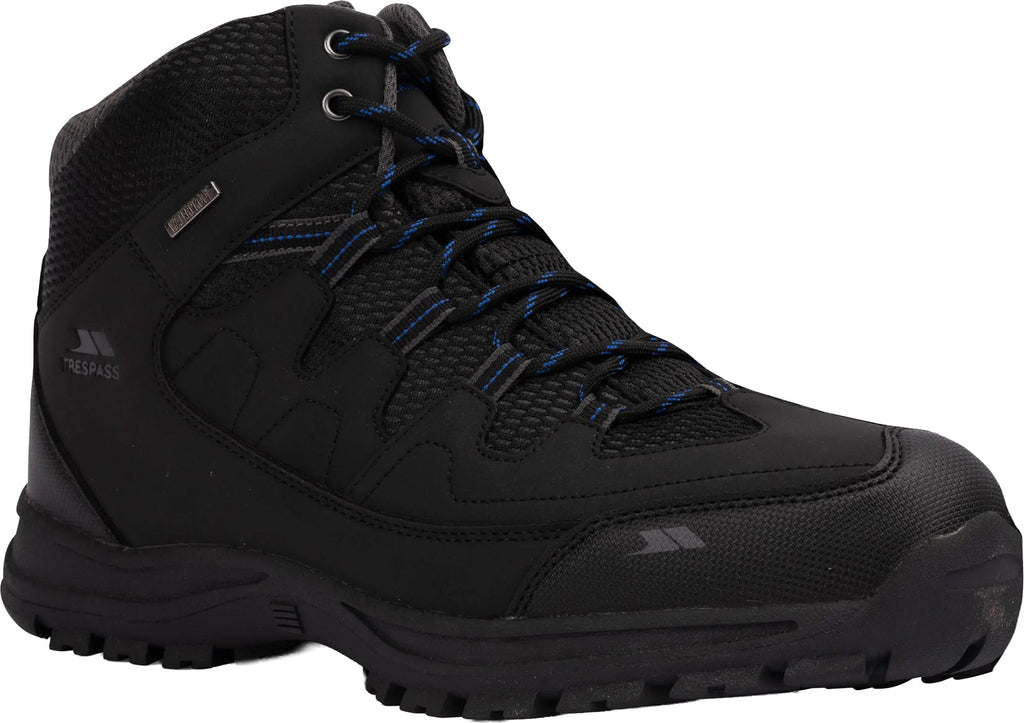 Trespass Finley Mid Waterproof Men's Walking Boots - Black