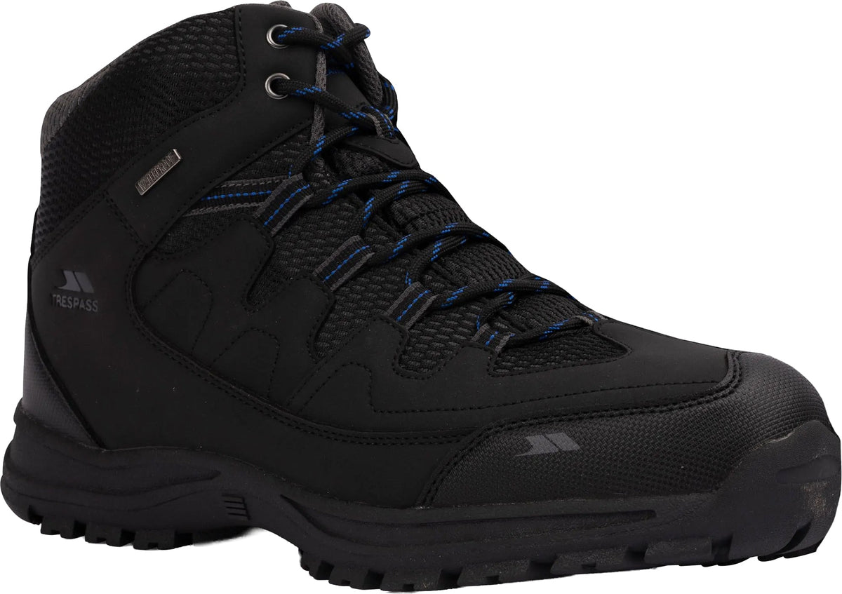 Trespass Finley Mid Waterproof Men's Walking Boots - Black