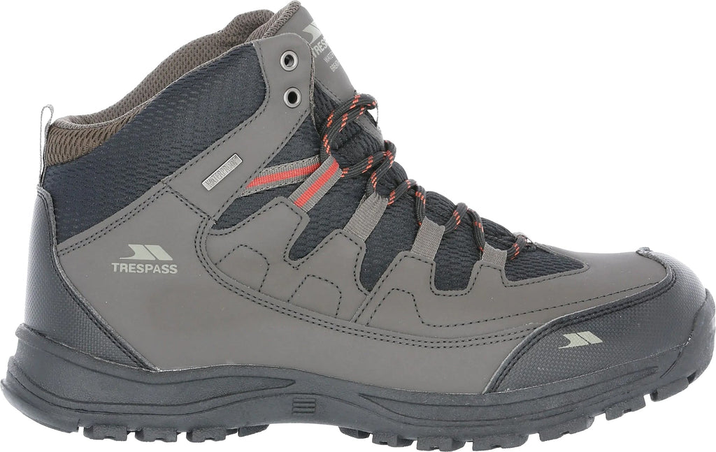 Trespass Finley Mid Waterproof Men's Walking Boots - Grey