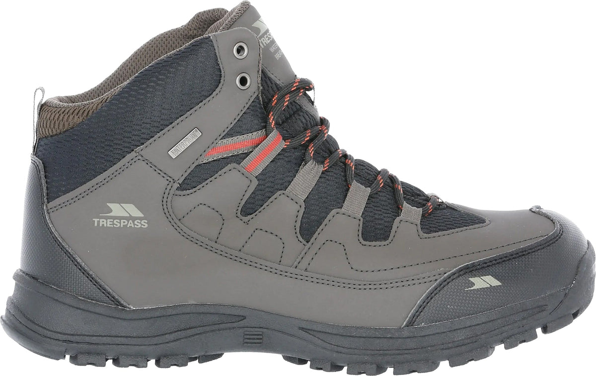 Trespass Finley Mid Waterproof Men's Walking Boots - Grey