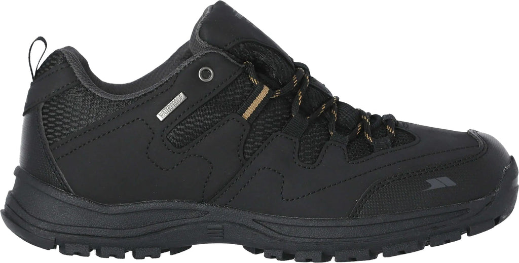 Trespass Finley Waterproof Men's Walking Shoes - Black