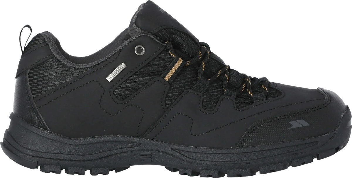 Trespass Finley Waterproof Men's Walking Shoes - Black