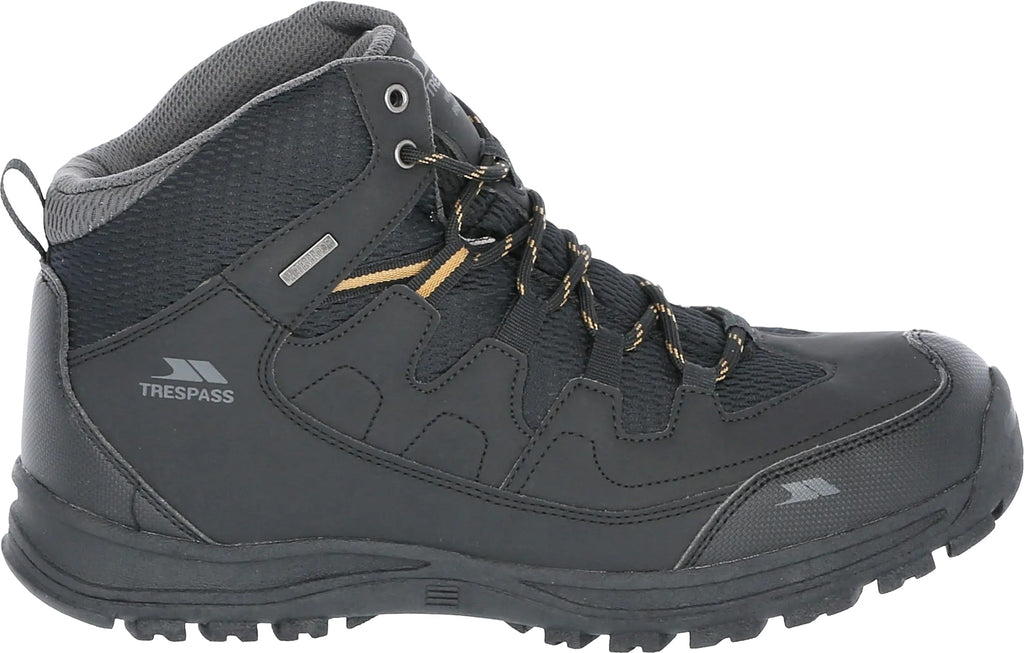 Trespass Finley Mid Waterproof Men's Walking Boots - Black