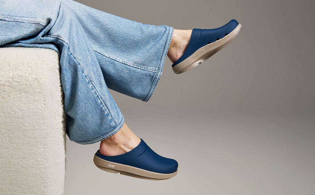OOFOS Women's OOcloog Luxe Clog - Moroccan Blue