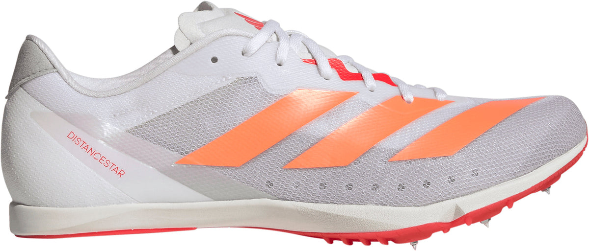adidas Distancestar Running Spikes - White